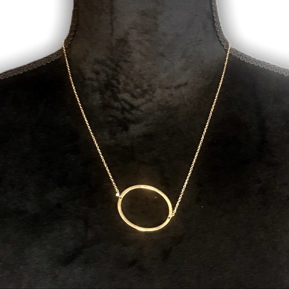 Boutique Jewelry - Gold Initial Pendant Necklace Letter O